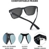 image:imageKnockaround Square Polarized Sunglasses for Men amp Women  UV400 ProtectionJelly Black  Sky Blue