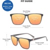 image:imageKnockaround Square Polarized Sunglasses for Men amp Women  UV400 ProtectionJelly Grey  Peach