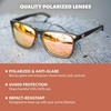 image:imageKnockaround Square Polarized Sunglasses for Men amp Women  UV400 ProtectionJelly Grey  Peach