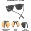 image:imageKnockaround Square Polarized Sunglasses for Men amp Women  UV400 ProtectionJelly Grey  Peach