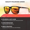 image:imageKnockaround Square Polarized Sunglasses for Men amp Women  UV400 ProtectionMatte Black  Red Sunset