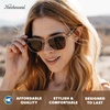 image:imageKnockaround Square Polarized Sunglasses for Men amp Women  UV400 ProtectionOn the Rocks  Amber