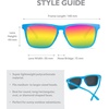 image:imageKnockaround Square Polarized Sunglasses for Men amp Women  UV400 ProtectionRainbow Blues  Rainbow