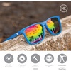 image:imageKnockaround Square Polarized Sunglasses for Men amp Women  UV400 ProtectionRainbow Blues  Rainbow