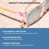 image:imageKnockaround Square Polarized Sunglasses for Men amp Women  UV400 ProtectionRainbow Snocone  Sky Blue