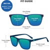 image:imageKnockaround Square Polarized Sunglasses for Men amp Women  UV400 ProtectionRubberized Navy  Mint