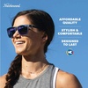 image:imageKnockaround Square Polarized Sunglasses for Men amp Women  UV400 ProtectionRubberized Navy  Mint