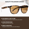 image:imageKnockaround Square Polarized Sunglasses for Men amp Women  UV400 ProtectionTortoise Shell  Amber