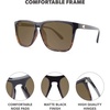 image:imageKnockaround Square Polarized Sunglasses for Men amp Women  UV400 ProtectionWest End Tortoise  Amber