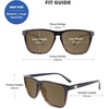 image:imageKnockaround Square Polarized Sunglasses for Men amp Women  UV400 ProtectionWest End Tortoise  Amber