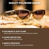 image:imageKnockaround Trendy Narrow Cat Eye Rectangle Polarized Sunglasses for WomenCortado  Smoke Gradient