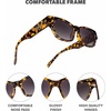 image:imageKnockaround Trendy Narrow Cat Eye Rectangle Polarized Sunglasses for WomenLe Grand Amour Tortoise  Smoke Gradient