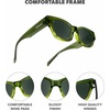 image:imageKnockaround Trendy Narrow Cat Eye Rectangle Polarized Sunglasses for WomenNori  Aviator Green