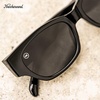 image:imageKnockaround Trendy Narrow Cat Eye Rectangle Polarized Sunglasses for WomenPiano Black  Smoke