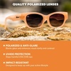 image:imageKnockaround Trendy Narrow Cat Eye Rectangle Polarized Sunglasses for WomenVintage Rose  Smoke Gradient