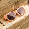 image:imageKnockaround Trendy Narrow Cat Eye Rectangle Polarized Sunglasses for WomenVintage Rose  Smoke Gradient