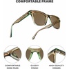 image:imageKnockaround Trendy Polarized Sunglasses for Women  UV400 ProtectionAged Sage  Amber