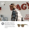 image:imageKnockaround Trendy Polarized Sunglasses for Women  UV400 ProtectionAged Sage  Amber Songbirds
