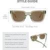 image:imageKnockaround Trendy Polarized Sunglasses for Women  UV400 ProtectionAged Sage  Amber Songbirds
