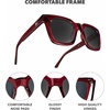 image:imageKnockaround Trendy Polarized Sunglasses for Women  UV400 ProtectionBlack Cherry  Smoke