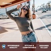 image:imageKnockaround Trendy Polarized Sunglasses for Women  UV400 ProtectionBlack Cherry  Smoke