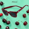 image:imageKnockaround Trendy Polarized Sunglasses for Women  UV400 ProtectionBlack Cherry  Smoke