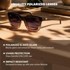 image:imageKnockaround Trendy Polarized Sunglasses for Women  UV400 ProtectionCortado  Smoke Gradient
