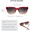 image:imageKnockaround Trendy Polarized Sunglasses for Women  UV400 ProtectionMy Oh My  Amber Gradient