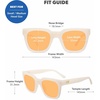 image:imageKnockaround Trendy Polarized Sunglasses for Women  UV400 ProtectionOrange Dreamsicle  Tangelo Tint