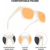 image:imageKnockaround Trendy Polarized Sunglasses for Women  UV400 ProtectionOrange Dreamsicle  Tangelo Tint