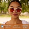 image:imageKnockaround Trendy Polarized Sunglasses for Women  UV400 ProtectionOrange Dreamsicle  Tangelo Tint