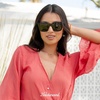 image:imageKnockaround Trendy Polarized Sunglasses for Women  UV400 ProtectionPiano Black  Smoke