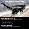 image:imageKnockaround Trendy Polarized Sunglasses for Women  UV400 ProtectionPiano Black  Smoke