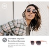 image:imageKnockaround Trendy Polarized Sunglasses for Women  UV400 ProtectionVintage Rose  Smoke Gradient