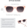 image:imageKnockaround Trendy Polarized Sunglasses for Women  UV400 ProtectionVintage Rose  Smoke Gradient