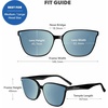image:imageKnockaround Trendy Sunglasses for Women  UV400 ProtectionNight Swim  Sky Blue