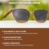 image:imageKnockaround Trendy Sunglasses for Women  UV400 ProtectionRio  Amber