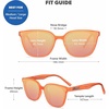 image:imageKnockaround Trendy Sunglasses for Women  UV400 ProtectionSunburst  Rose Gold