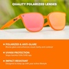 image:imageKnockaround Trendy Sunglasses for Women  UV400 ProtectionSunburst  Rose Gold