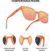 image:imageKnockaround Trendy Sunglasses for Women  UV400 ProtectionSunburst  Rose Gold