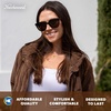 image:imageKnockaround Trendy Sunglasses for Women  UV400 ProtectionWest End Tortoise  Amber