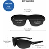 image:imageKnockaround Wraparound Sports Sunglasses for Men amp Women  UV400 ProtectionBlack on Black  Smoke