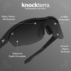image:imageKnockaround Wraparound Sports Sunglasses for Men amp Women  UV400 ProtectionBlack on Black  Smoke