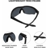 image:imageKnockaround Wraparound Sports Sunglasses for Men amp Women  UV400 ProtectionBlack on Black  Smoke