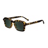 image:imageKnockaround Narrow Rectangle Polarized Sunglasses for Women  UV ProtectionAu Revoir  Aviator Green
