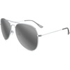 image:imageKnockaround Polarized Aviator Sunglasses for Men amp Women  UV ProtectionSilver  Silver Smoke