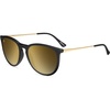 image:imageKnockaround Round Trendy Polarized Sunglasses for Women  UV ProtectionBlack  Gold