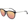 image:imageKnockaround Round Trendy Polarized Sunglasses for Women  UV ProtectionBlack  Rose Gold