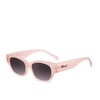 image:imageKnockaround Trendy Narrow Cat Eye Rectangle Polarized Sunglasses for WomenVintage Rose  Smoke Gradient