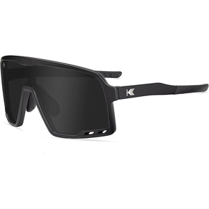 image:imageKnockaround Kids Sport Youth Baseball Sunglasses  UV400 ProtectionBlack on Black  Smoke